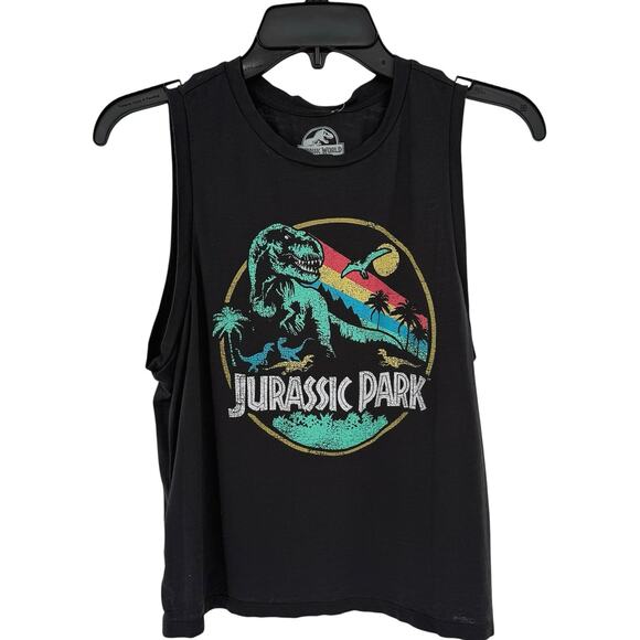Jurassic World Sleeveless Graphic T-Shirt Women’s M Casual Tank - Picture 1 of 4